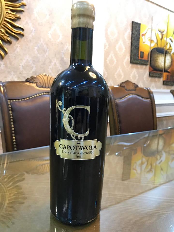 Rượu vang Ý Capotavola - Chữ C, Biferno Rosso Riserva DOC