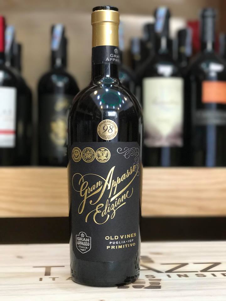 Rượu Vang Ý 16 độ Siêu cấp Gran Appasso Edizione Old Wine 98 điểm - Primitivo Appassimento - Puglia