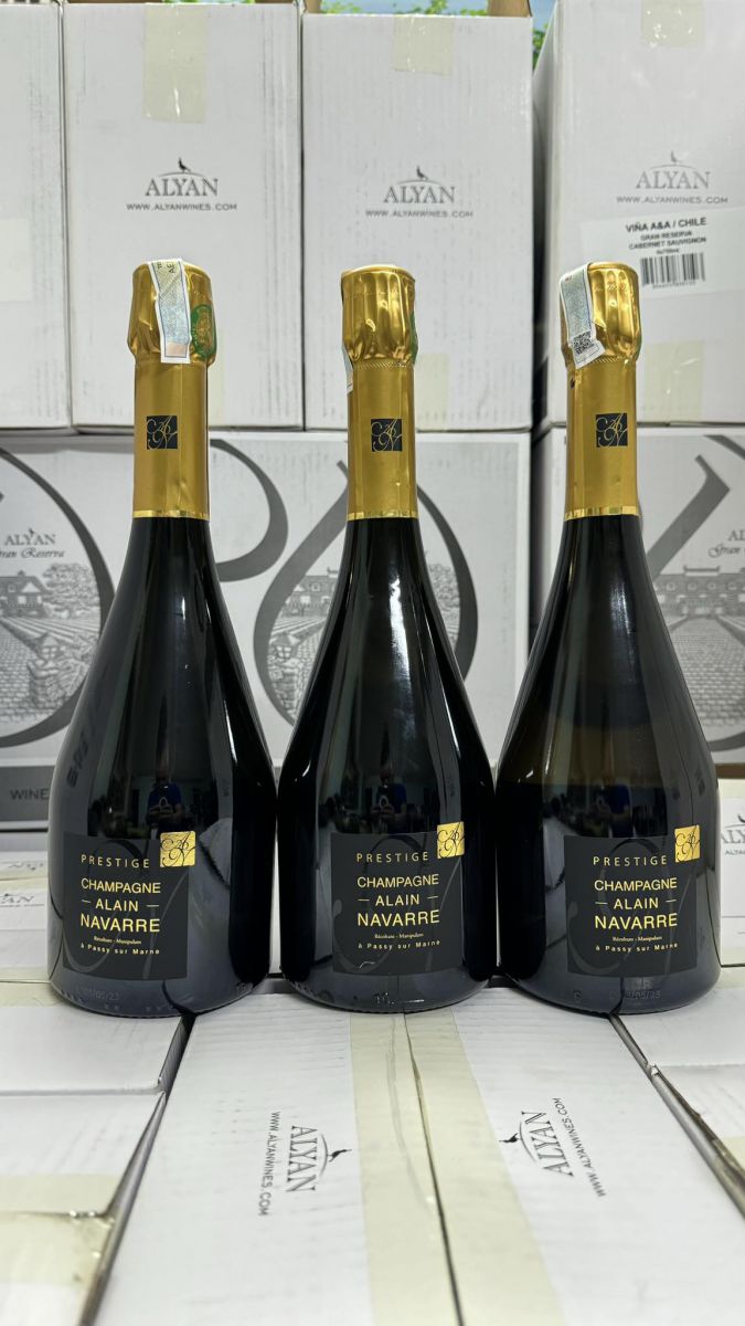 Rượu Vang Pháp Champagne Alain Navarre Prestige Brut