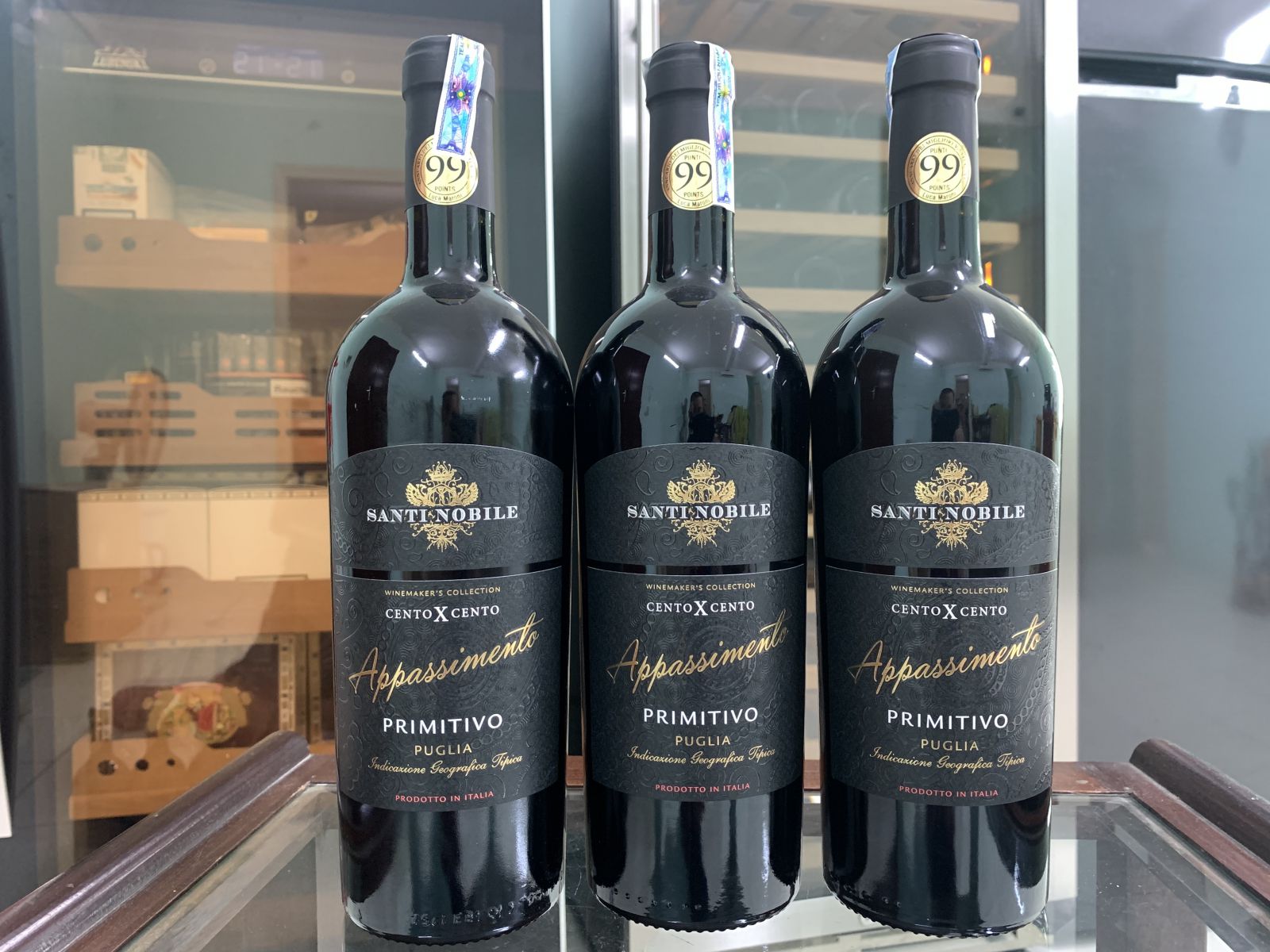 Rượu vang Ý Santi Noble Cento X Cento Appassimento Primitivo 2015